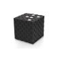 Plemo Zauberwürfel Rechargeable Portable Wireless Bluetooth Speaker with 3.5mm audio output for iPhones, iPads, Android phones, touch screen tablets, MacBooks, laptop computers, MP3 players and portable CD / DVD players, Black (Electronics)