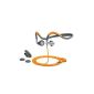 Sennheiser PMX 80 Sport II In-Ear Headphones (1.2 m cable length, Earpolster, cable clip 2 year warranty) gray / orange (Electronics)
