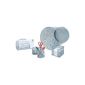 Desk Set Office 5-piece, metal wire, silver (Office supplies & stationery)