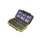 JJC Multi Memory Card Case MC-SD12 Memory card protection box for 12 pieces SDHC Cards - Extreme Waterproof and Shockproof Bag Case Box Safe storage Case (Electronics)