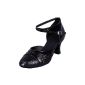 Honeystore Woman Dance Shoes Round Toe Sequins Latin (Clothing)