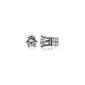 Magnetic Earrings Bling - stainless steel - cubic zirconia round - 6 mm (Jewelry)
