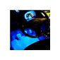 ECloud Shop 4x 3 Neon Car Auto LED interior lighting footwell lighting Blue New