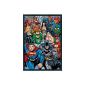 DC Comics Posters and plastic frames - The superhero The Justice League (91 x 61cm) (household goods)