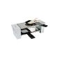 2 in 1 Raclette stone grill for 2 people