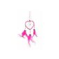 30cm x 9cm Dreamcatcher Dreamcatcher Heart Pink Love nanny API9