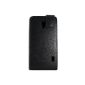 Flip Leather Case Cover likeeb faux leather LG Optimus F6 D500 Black (Electronics)
