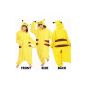 Woman Pokemon Pikachu pajamas Adult Anime Cosplay Halloween costume clothing size SML XL (Toys)