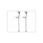 Crutches crutches crutches 1 pair (left and right) Alloy Color: Grey * Top quality for a top price * (Personal Care)