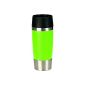 EMSA 513 548 Insulated Travel Mug cuff, lime, 0.36 liters (4 hrs. Hot, 8 hrs. Cold, Dishwasher, 360 drinking spout, 100% leak-proof) (household goods)