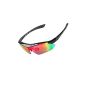 KKGUD Cycling Wrap Running Outdoor Sports Sunglasses Multi Sport Glasses Exchangeable 5 Lenses Unbreakable Polarized UV400-Best Protection For Eyes Cycling equipment (Others)
