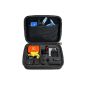 CamKix case for GoPro Hero 4/3 + / 3/2/1 and Accessories - Ideal for Transport and Storage Therapists - Full protection for your GoPro - Cleaning Cloth Micro Fiber Included (Medium, Black) (Camera Photo )