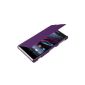 Extra Slim Case Cover Purple for Sony Xperia Z2 and 3 + PEN FILM OFFERED!  (Electronic devices)