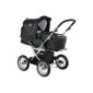 Knorr-baby 706 931 Kombikinderwagen Nice with cooling system, black-blue (Baby Product)