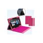 Navitech - Flip Case Pink bycast Leather & Rt Microsoft Surface Windows 8 Pro 10.6 Inch Tablet (not compatible with Surface Pro) (Electronics).