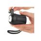 Lunartec Outdoor dynamo torch with 3 LEDs, black