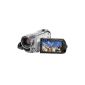 Canon FS100 Camcorder (SD Card, 45x opt. Zoom, 6.9 cm (2.7 inch) display) Silver (Electronics)