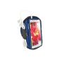Blue iGadgitz Sport Armband for Samsung Galaxy S4 IV i9500 I9505 Android Smartphone Gym Sport Jogging (Accessory)