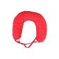 Cherry Stone Neck Pillow for heat treatment / red with floral print (37x33 cm) (Health and Beauty)