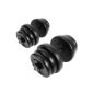 Set of 2 dumbbells - 40 Kg - metal tube with weight plates (Sport)