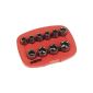 10 impact sockets from 10 to 24 mm