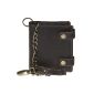 Wallet made of high quality leather in 2 colors with chain!