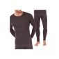 Original MT® Men Thermal Underwear Set (shirt + pants) - Warm, soft and breathable hypoallergenic fiber!  - Sizes M-3XL selectable - quality of celodoro (Textiles)