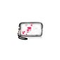 wortek® Universal designer camera bag made of neoprene for compact cameras - flowers White Red (Electronics)