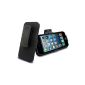 Caseink - Shell Belt Case Cover HOLSTER iPhone 5 / 5S Black (Electronics)