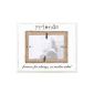 Clayre & Eef 2F0057 Photo Frame Friends forever ... white 13 x 9 cm