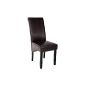 TecTake® High quality luxury dining room chair brown 105cm high wooden