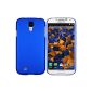mumbi Cases Samsung Galaxy S4 Case (hard back) matt blue (Electronics)