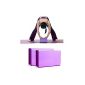 Foxnovo 2ST Yoga Pilates EVA foam block-stones-home-exercise equipment stretching aid (purple) (household goods)