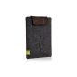 Almwild iPad Air / Air 2 Case.  Smart Cover suitable!  In slate gray with lock - flap in truffles - brown.  Case Bag Protective specifically for iPad Air / iPad Air 2 (electronics)