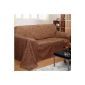Bedspread Plaid Throw Sofa union Carrione 210x280 cm brown marbled