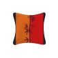 Interior 1603730 Softness Cushion Deco Sanae Printed Polyester / Fibre Red / Orange 40 x 40 x 15 cm (Kitchen)