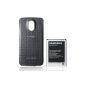 Samsung original battery pack with rear panel EB-K1F2KBUGSTD (compatible with Galaxy Nexus) in black (Wireless Phone Accessory)