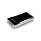 EasyAcc 12000-AB Power Bank Charger External Battery (4x USB, 12000mAh) for Smartphone / Tablet / Apple iPhone / iPad Black (Personal Computers)