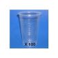 TERSOL - Disposable cups transparent plastic x100 * (Kitchen)