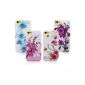 Bingsale 4 x Case Apple Iphone 5C Silicone Gel Cover Case flowers (Electronics)