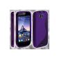 Cover shell Case Purple for Wiko Cink Peax / Peax 2 (Electronics)
