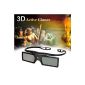 3D Active Glasses Floureon® Universal Rechargeable Bluetooth compatible for LG / Sony / Panasonic / Sharp / Toshiba / Mitsubishi / Philips / Samsung 3DTV (Electronics)