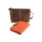 Laptop Messenger Bag made of oiled leather 42x29x9 cm Buffalo.  Extremely rugged Outback Wear.Modell: Darwin, Color / Colour: Natural Buckskin (Shoes)