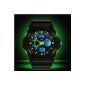 Digital watch LED Sport Watch Stopwatch Alarm Waterproof Quaruhr alarm in green (clock)