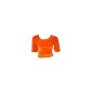 Orange Choli (Sari shell) Velvet Gr.  48 / Gr.XXL ideal for belly dancing (Textiles)