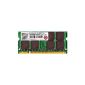 Transcend RAM 2GB DDR2 667MHz PC2-5300 CL5 SO-DIMM (200-pin, for laptops) (Personal Computers)
