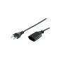 Wentronic NK 113 S-300 Euro Extension 3m black (Accessories)