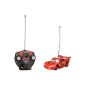 Dickie Toys 203089501 - Disney Cars 1 - RC Lightning McQueen, 2-channel radio control, either 27 or 40 MHz (sorted), scale 1:24, 17cm, red (toy)
