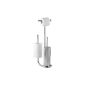 WENKO 18730100 Stand WC set Universalo chrome - with spare roll holder, steel, 23 x 62.5 x 20 cm, chromium (household goods)