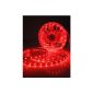 Yorbay 5M LED Strip Red 300 SMDs strip strip strip String Lights Rope Light 500cm + 1x hollow socket with screw terminal